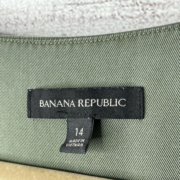 Banana Replublic Jumpsuit 100% Lyocell Sage Green Side Zipper women's sz 14 FLAW - Picture 3 of 12